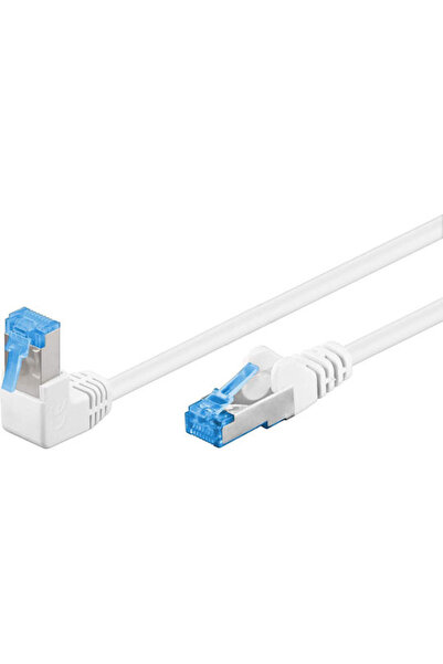 goobay Καλώδιο Ethernet S/FTP Cat.6a Gigabit 0,5μ Λευκό Κωδικός: 51563