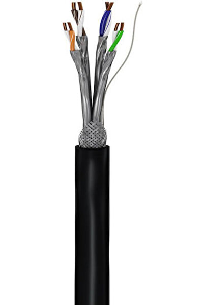goobay Καλώδιο S/FTP Cat.7 10Gbps Ethernet Ατερματισμένο 100μ Μαύρο Κωδικός: ...