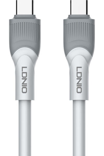 LDNIO LC601 Καλώδιο USB 2.0 USB-C Αρσενικό - USB-C 100W PD Γκρι 1μ