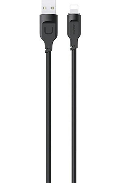 Usams US-SJ565 Καλώδιο USB-A σε Lightning Μαύρο 1.2μ (SJ565USB01)