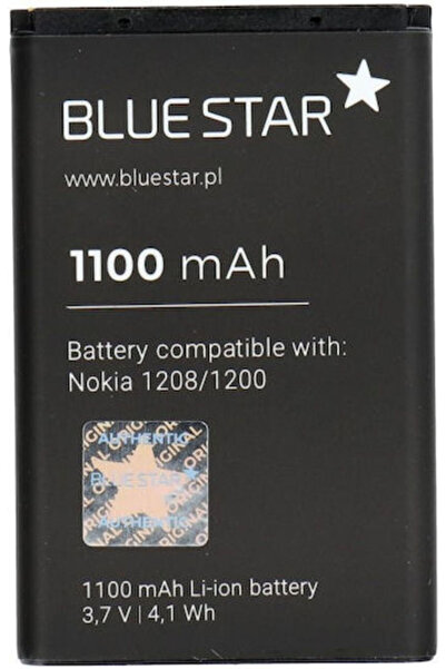 Blue Συμβατή Ανταλλακτική Μπαταρία Star 1100mAh για Nokia 1208 / 1200