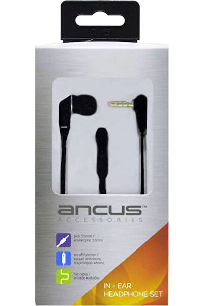 Other Ancus Loop 3.5mm Μονό Ενσύρματο Ακουστικό Χειρός με Υποδοχή 3.5mm Μαύρο