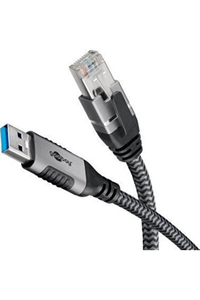 goobay 7,5μ Καλώδιο USB 2.0 Αρσενικό Α σε RJ45 Γκρι (70693)