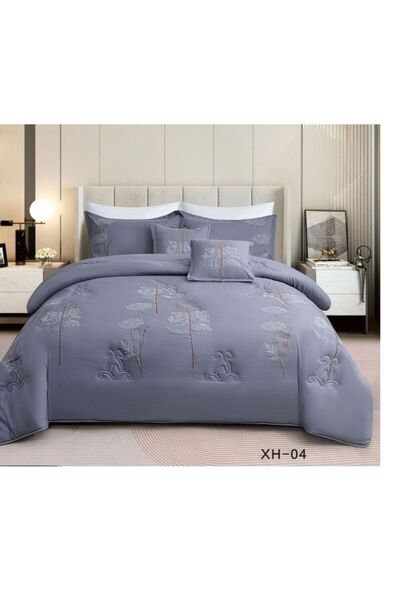 Brides Luxury Embroidered Summer Bedspread - Nefirin - 8 Pieces - Soft Microf...