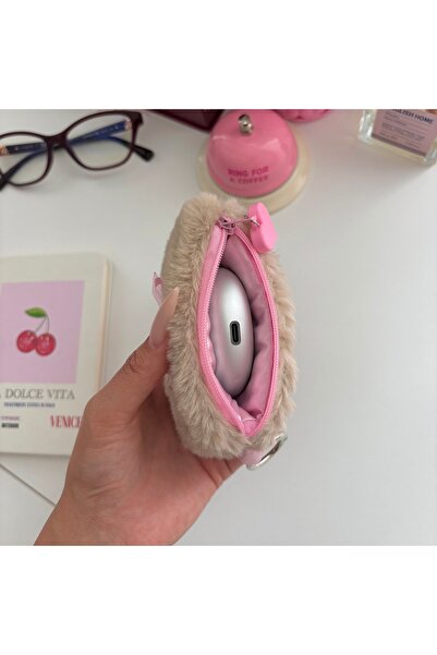 PİNKUE Coquette Mini Cüzdan\ AirPods Çantası\ Çanta Charmı\ Kartlık\ Kalp detaylı