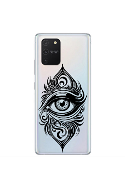 Other Samsung S10 Lite / A91 Eye patterned drawing Transparent Silicone TPU Θήκη