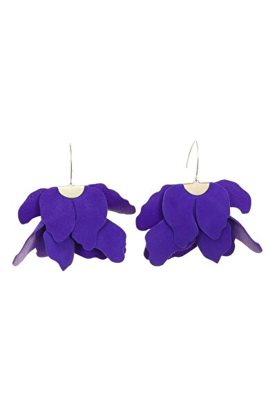 HAIArt Big Flower Earrings - Electric Purple