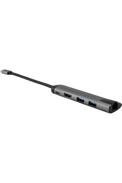 Verbatim Σταθμός σύνδεσης USB-C με HDMI 4K PD Ethernet Ασημί (49141)