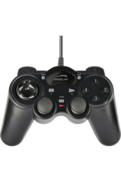 Speedlink Thunderstrike Ενσύρματο Χειριστήριο για PC Μαύρο