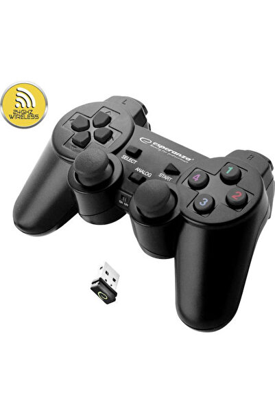 ESPERANZA Gladiator Ασύρματο Χειριστήριο για PC / PS3 Μαύρο