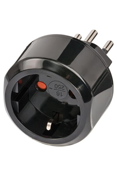 Brennenstuhl 1508642 Αντάπτορας ταξιδίου 10A 250V ΕΕ προς Ελβετία, Μαύρο