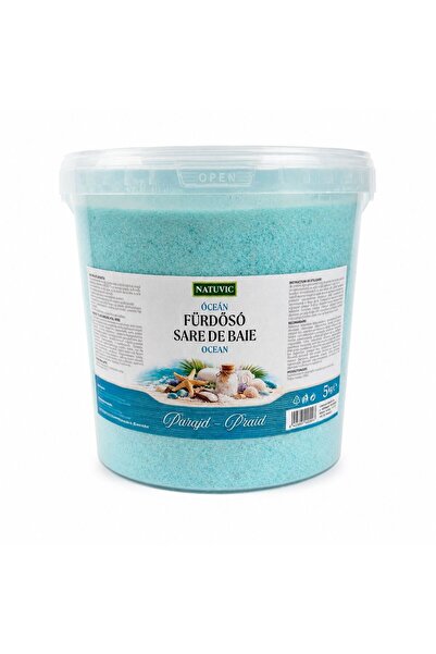NatuVic Bath salt, 5 kg bucket, ocean scent