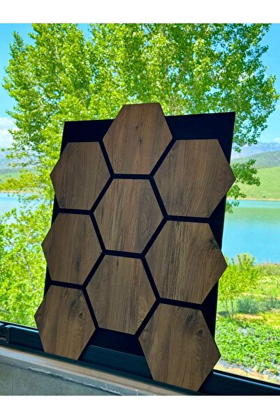 Monolith Petek Akustik Panel Duvar Kaplama Paneli Mdf 60x70 cm