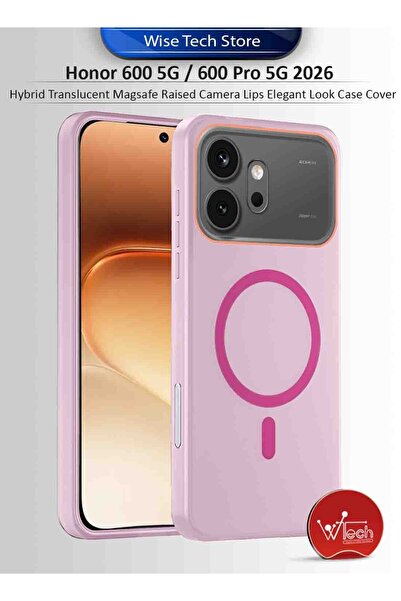 Wtech غطاء حماية هجين شفاف لهاتف Honor 600 5G / 600 Pro 5G 2026 مع شحن مغناطي...