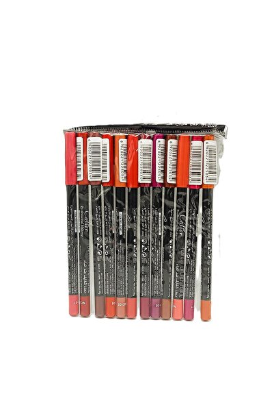 colier Professional Makeup Perfect Lipliner Pencil Set – 12 Pcs
