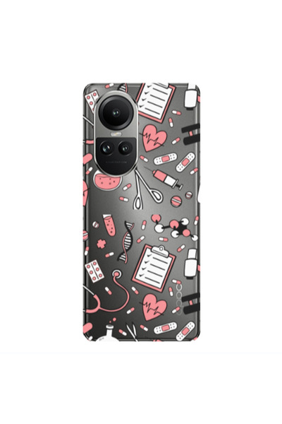 Other Oppo Reno10 5G Laboratory Transparent Silicone TPU Θήκη