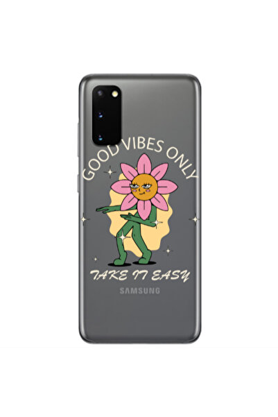 Other Samsung S20 Good Vibes Only Transparent Silicone TPU Θήκη