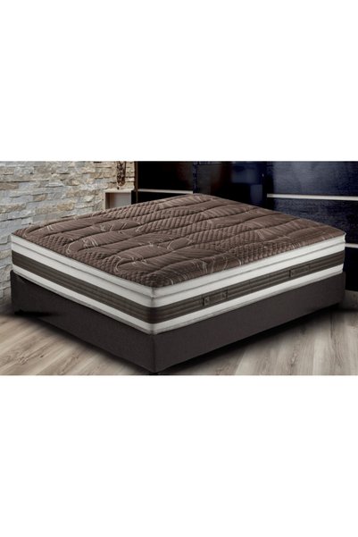 Cadar Saltea Pocket Latex Chocolate, 1200 arcuri individuale, 28 cm grosime