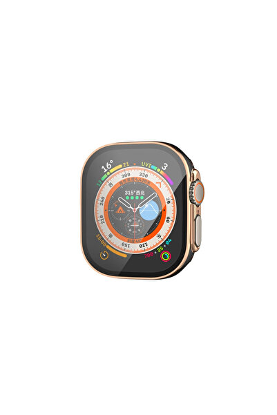 eco port Watch ultra 49mm legend glass case screen protector - black-gold