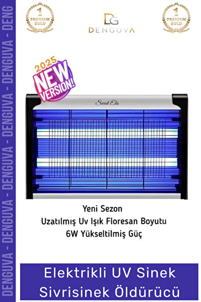 Denguva #SinekÖldürücü Elektrikli UV Morötesi Lamba Orta Boy İç Mekan Etkili ...