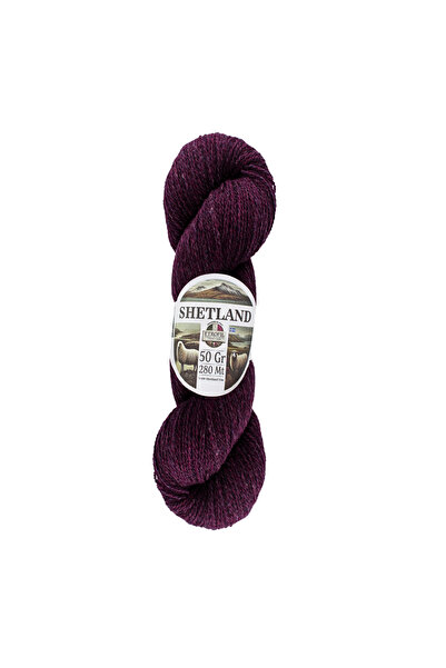 Etrofil Šetland pređa za pletenje, šljiva, 100% šetland vuna, 50g 280m (76123)