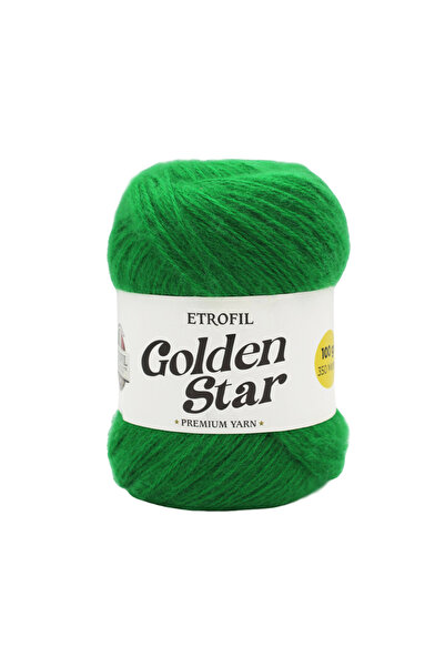 Etrofil Golden Star pređa za pletenje zelena 75% premium akril 25% organska m...