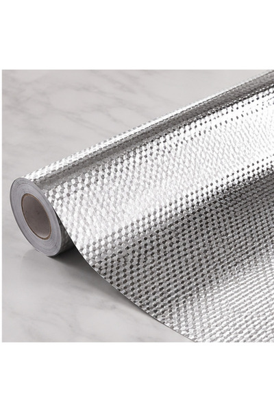 OEM Silver aluminum self-adhesive foil for furniture and kitchen 60x300cm
