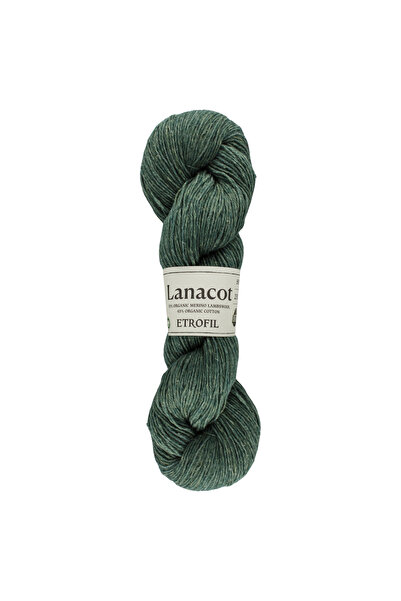 Etrofil Lanacot pređa za pletenje Deep Moss 55% organska merino vuna 45% orga...