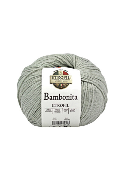 Etrofil Bambonita pređa za pletenje vodeno zelena 60% bambus 40% organski pam...