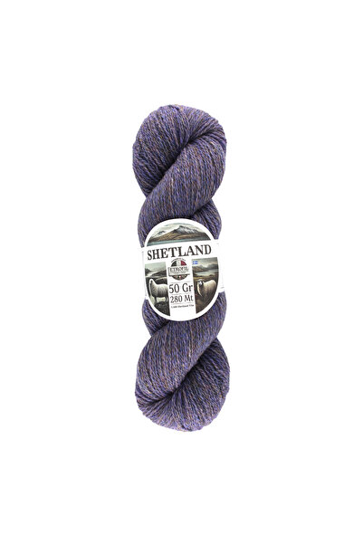 Etrofil Fir de tricotat Shetland Çiğdem Purple 100% Lână Shetland 50g 280m (7...