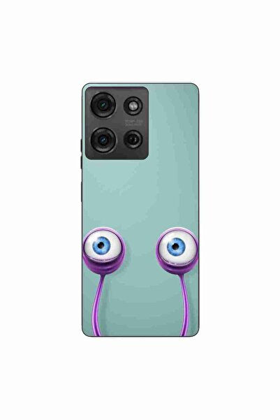 OEM Θήκη συμβατή με Motorola Moto G75 Σιλικόνης Τζελ TPU με σχέδιο Μάτια Σαλι...