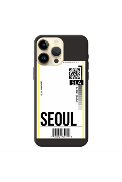 Other Apple iPhone 13 Pro Max Seoul Travel More Black Colored Silicone TPU Θήκη