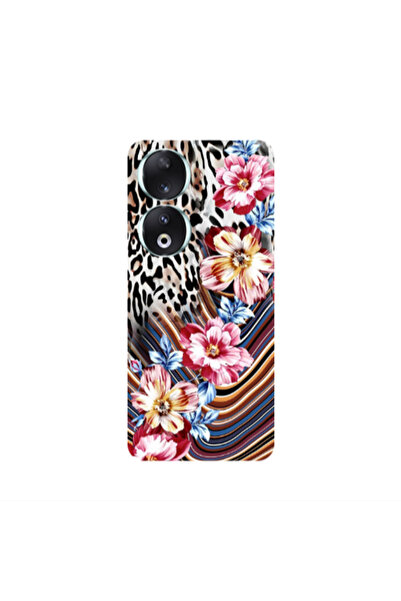 Other Honor 90 5G Leopar patterned Transparent Silicone TPU Θήκη