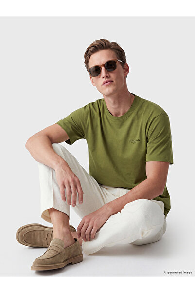 LC Waikiki Peak New Season Loose Fit Crew Neck Printed Men's T-Shirt