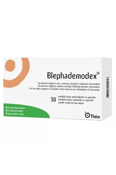 Thea Servetele sterile pentru igiena pleoapelor Blephademodex, 30 bucati,