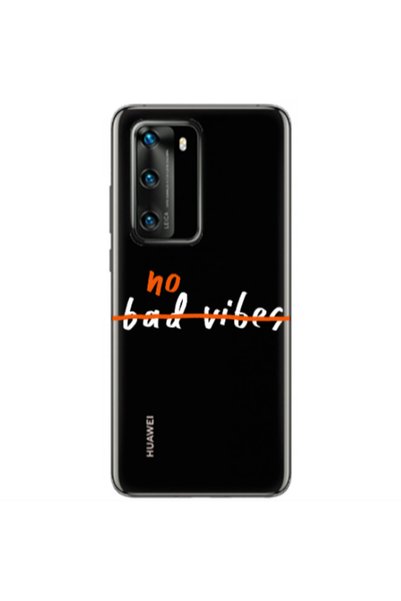 Other Huawei P40 No bad vibes 2 Transparent Silicone TPU Θήκη