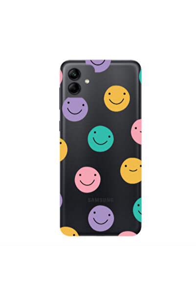 Other Samsung A04 Colorful smiles Transparent Silicone TPU Θήκη