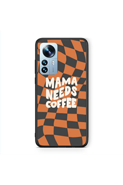 Other Xiaomi Mi 12 Pro Mama needs coffee Black Glossy Θήκη