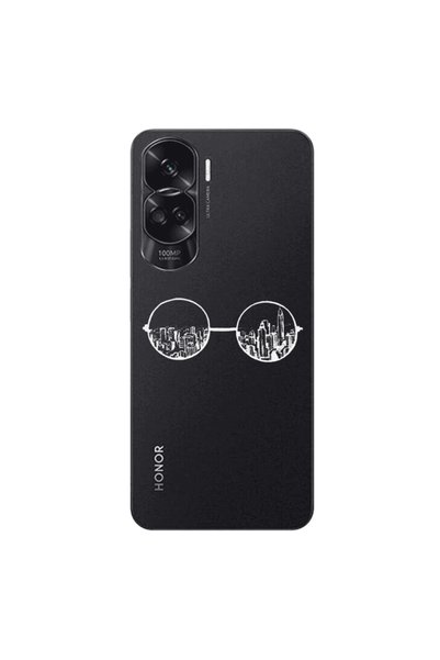 Other Honor 90 Lite 5G Sunglasses Transparent Silicone TPU Θήκη