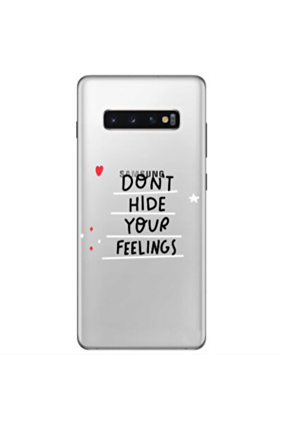 Other Samsung S10 Plus Dont Hide Your Feelings Transparent Silicone TPU Θήκη