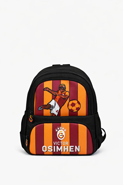 Galatasaray Lisanslı Victor Osimhen Baskılı Anaokulu Çantası - Sarı Kırmızı 2...
