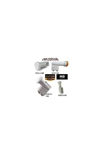 technozi 4K Ultra HD Universal LNB Tekli Full HD Çanak Anten Uydu Alıcı Başlığı