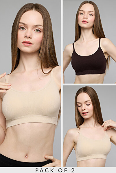 R&B 2 Pack Scoop Neck Sports Bras