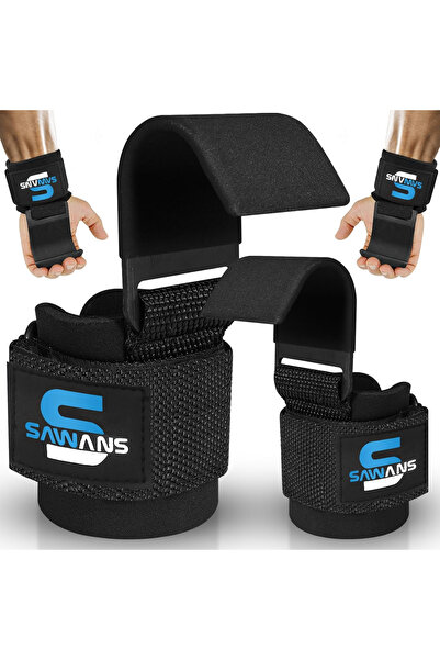 OEM Lifting hooks with neoprene wrist padding – Black