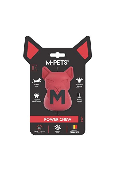 M-PETS POWER CHEW KAUÇUK KÖPEK ÖDÜL OYUNCAĞI RUBY (M)