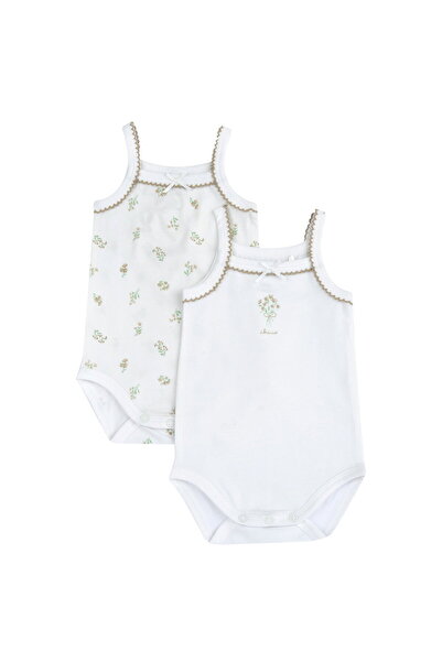 Chicco Kız Bebek 2li Askılı Body Set