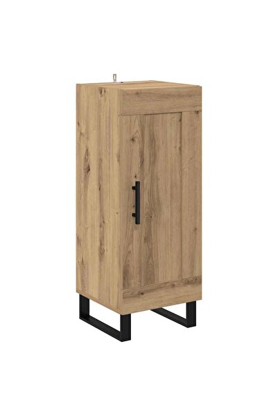 vidaxl Bufet Stejar Artizanal 34,5 x 34 x 90 cm