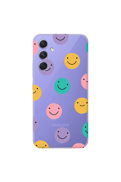 Other Samsung A56 Colorful smiles Transparent Silicone TPU Θήκη