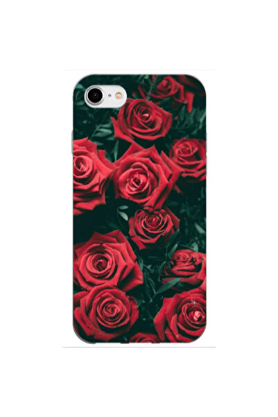Other Apple iPhone 7 Red Roses Transparent Silicone TPU Θήκη