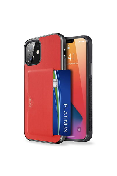 Dux Ducis Θήκη Πλάτης Σειράς Pocard για iPhone 12 mini - Κόκκινο